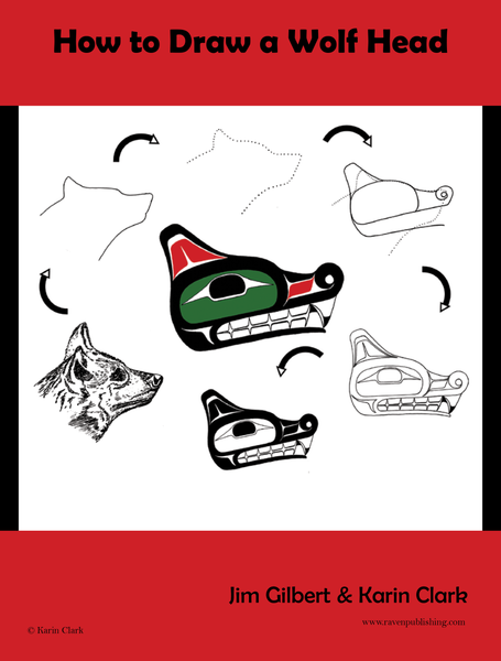 How to Draw a Wolf Head in Pacific NW Coast Formline Art Style (Digital PDF)