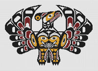 Cross Stitch Patterns Based on Pacific Northwest Coast Native Indian Art Styles: Book 1 Thunderbirds
